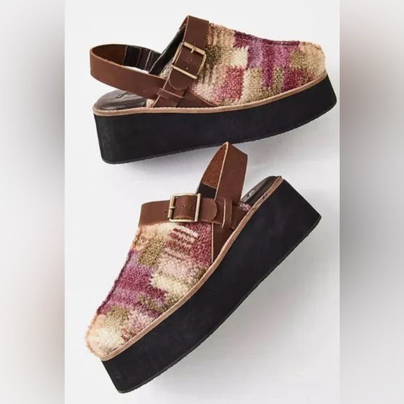 Free People Sz 9 Astrid Platform Mule - Picture 1 of 12